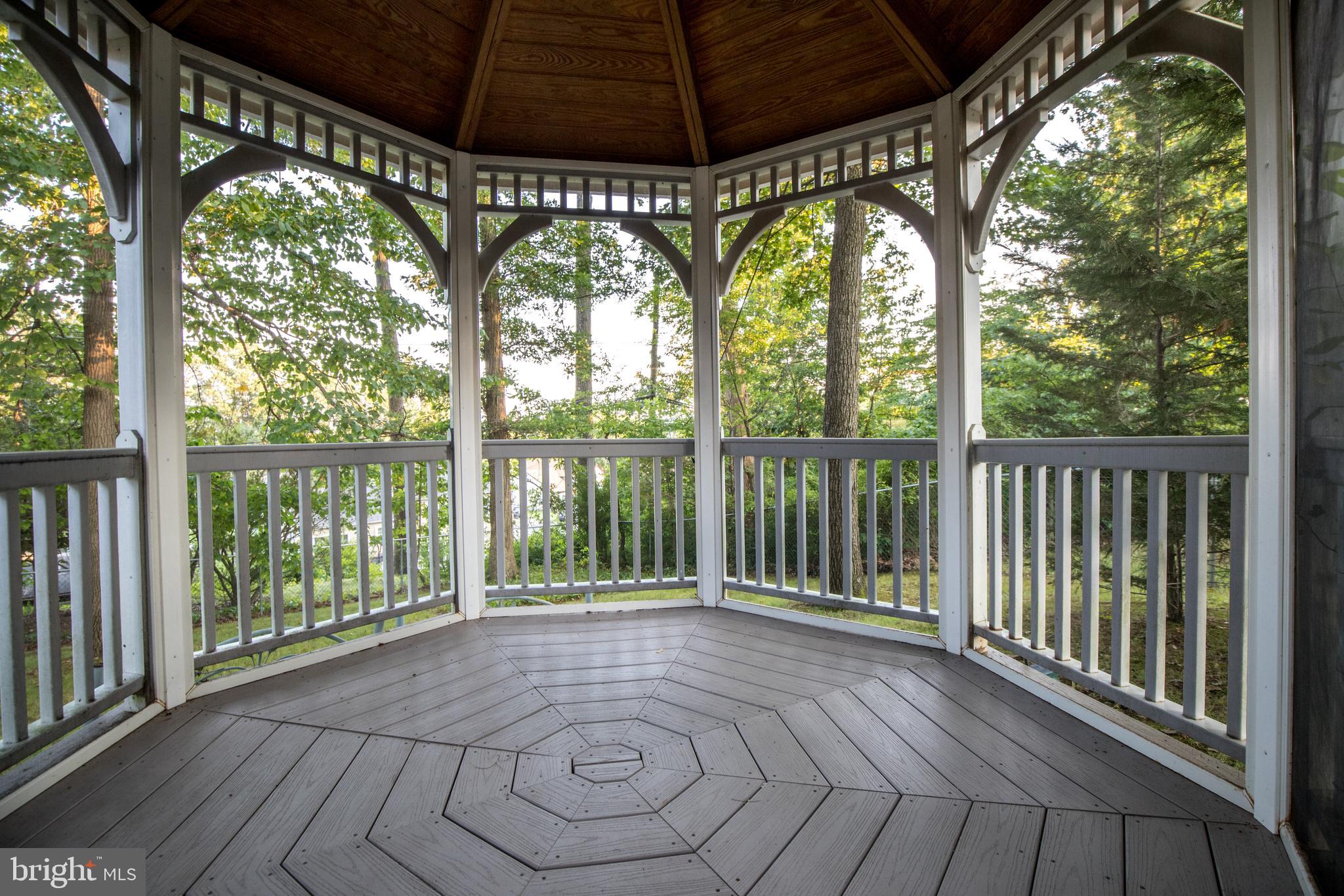 1373 Clarke Road Abington, PA 19001 - Photo 18 of 24 Inside the gazebo overlooking rear grounds