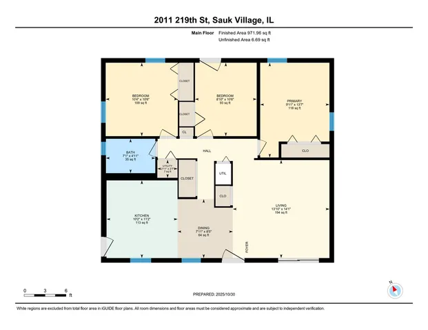 $169,500 | 2011 219th Street, Sauk Village, IL 60411