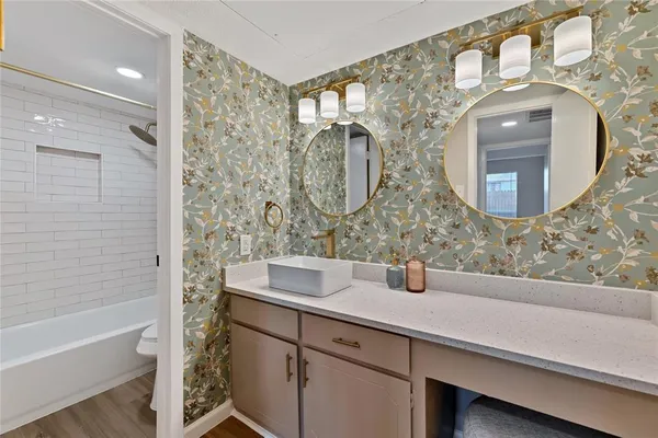 a outdoor space with furniture