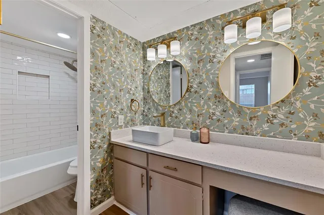 a outdoor space with furniture