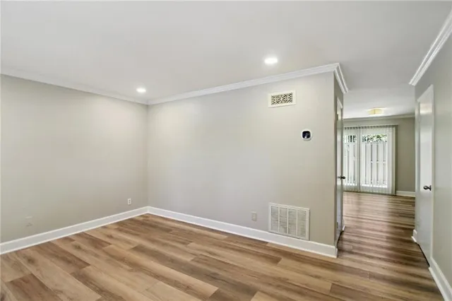 a view of empty room