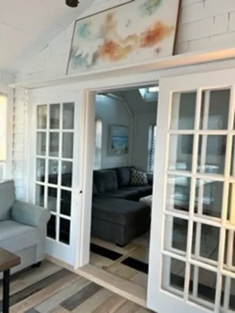 a view of front door with stairs