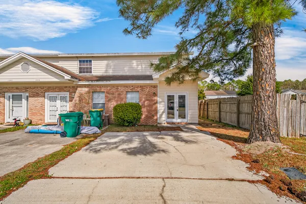 a view of a building with a street