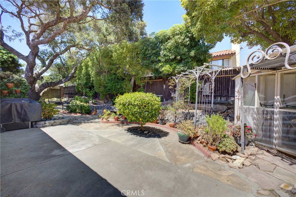 4185 Vanguard Drive Lompoc, CA 93436 - Photo 35 of 44 a view of a street with potted plants and large trees