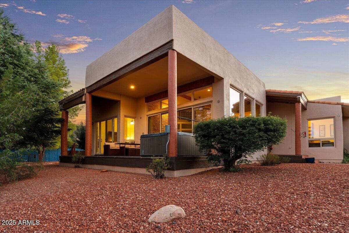 105 Sun Up Ranch Road Sedona, AZ 86351 - Photo 38 of 55 Side Deck w/ Outdoor Spa