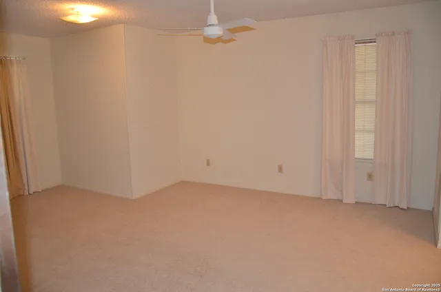 an empty room with an entryway