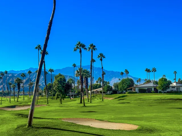 a view of a golf course