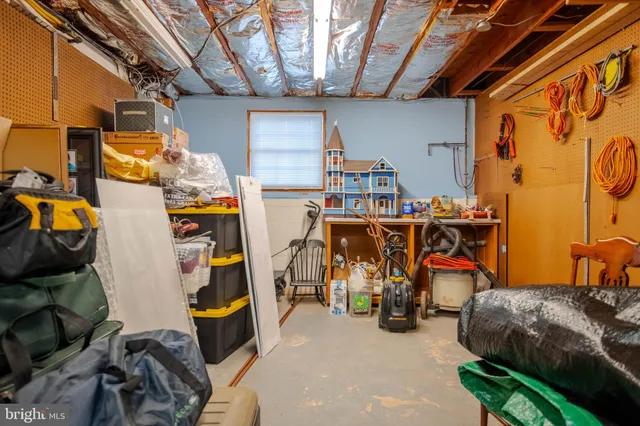a view of a balcony with wooden floor