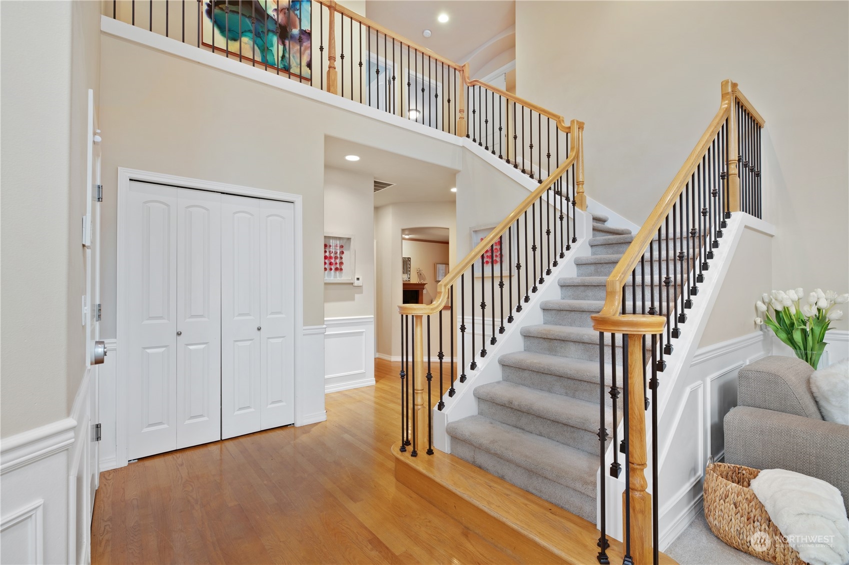 3521 214th Place Southeast Bothell, WA 98021 - Photo 5 of 35 a view of entryway with wooden floor
