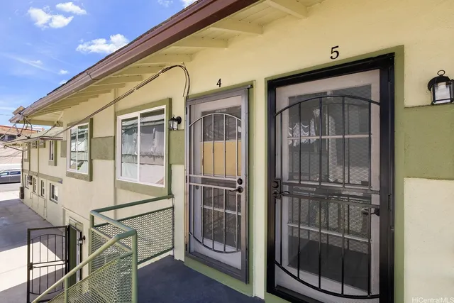 a view of front door