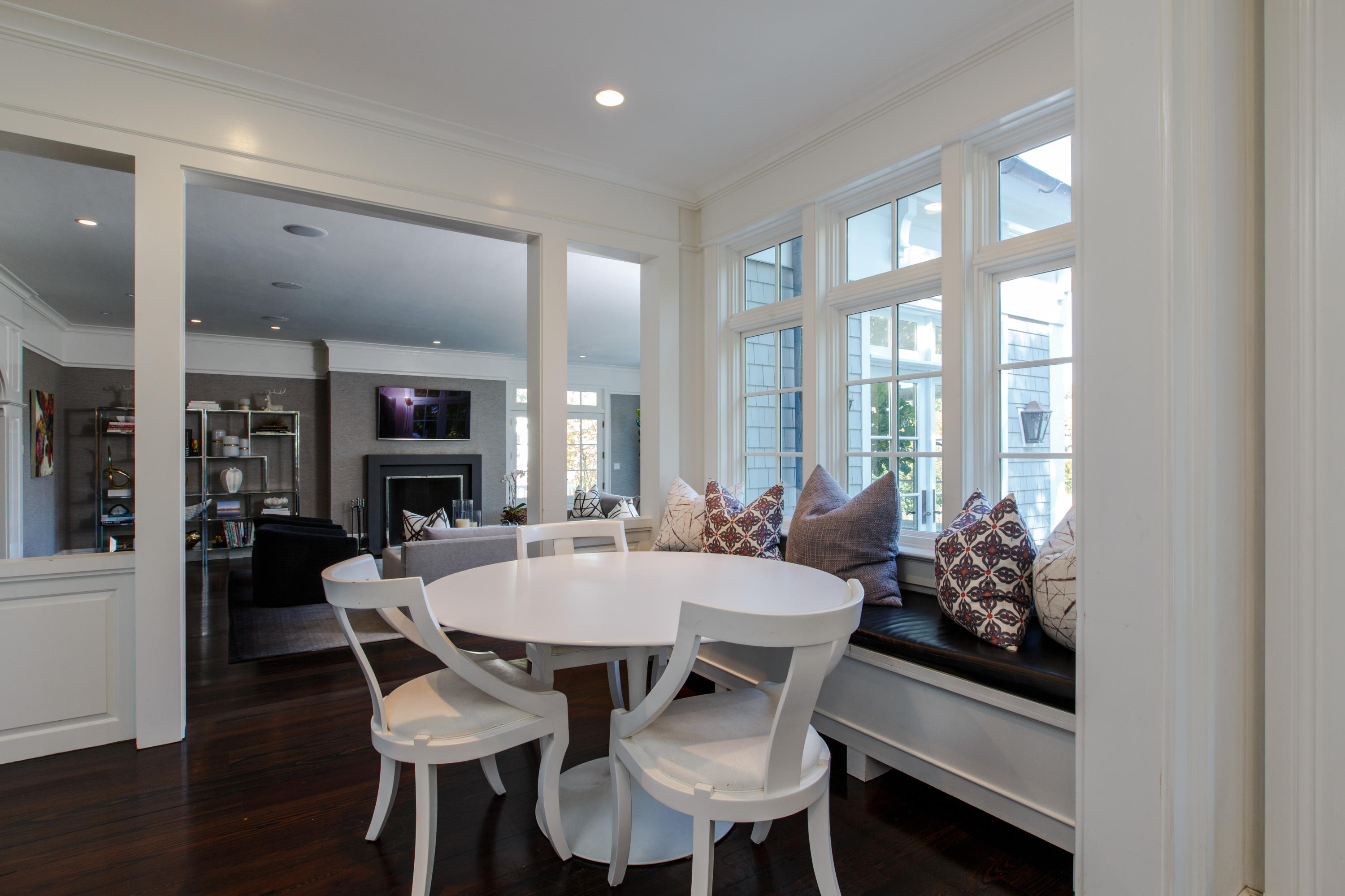 51 Lambert Road New Canaan, CT 06840 - Photo 20 of 62 a view of a dining room with furniture and window