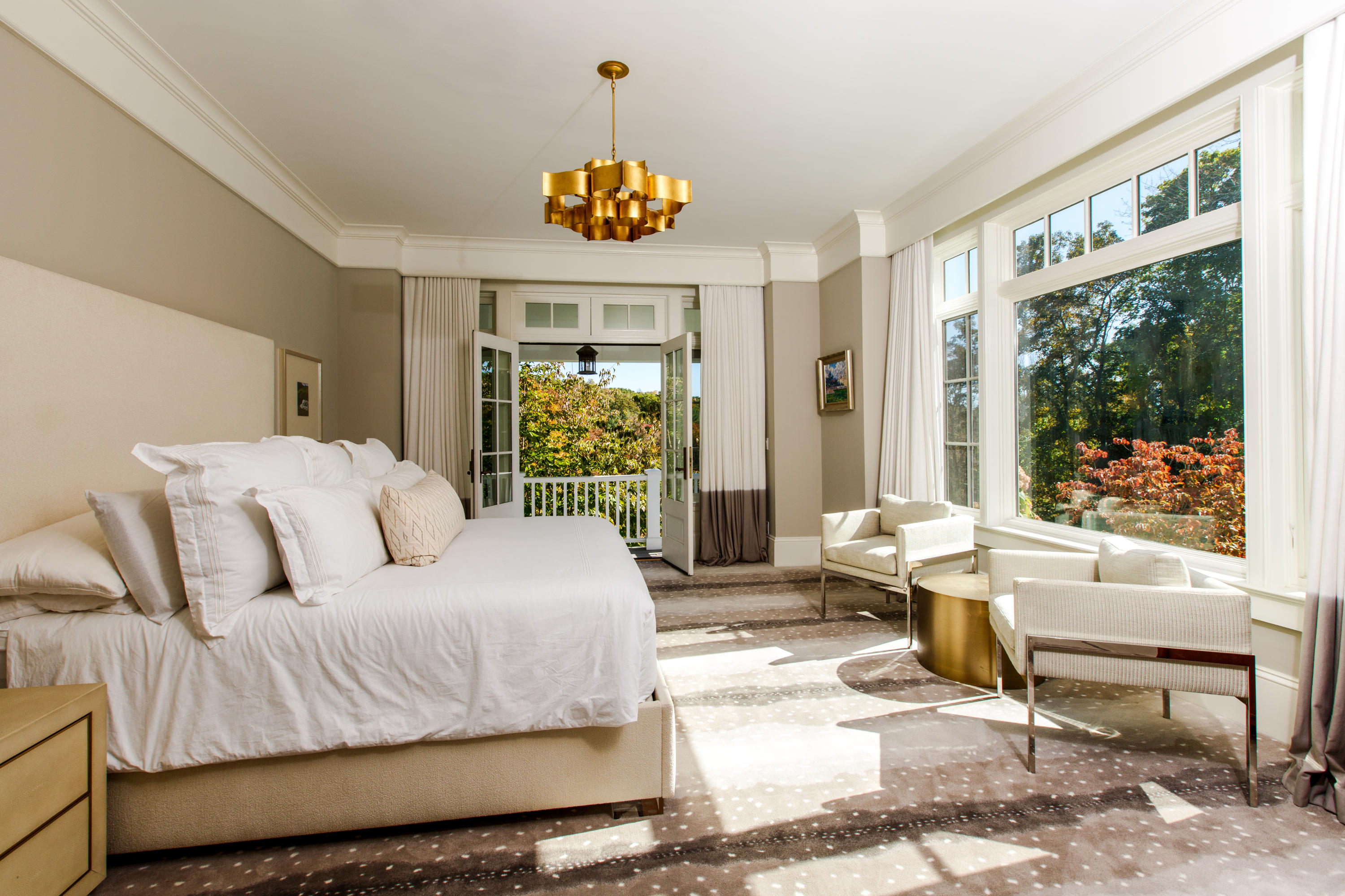 51 Lambert Road New Canaan, CT 06840 - Photo 25 of 62 a living room with furniture and a large window