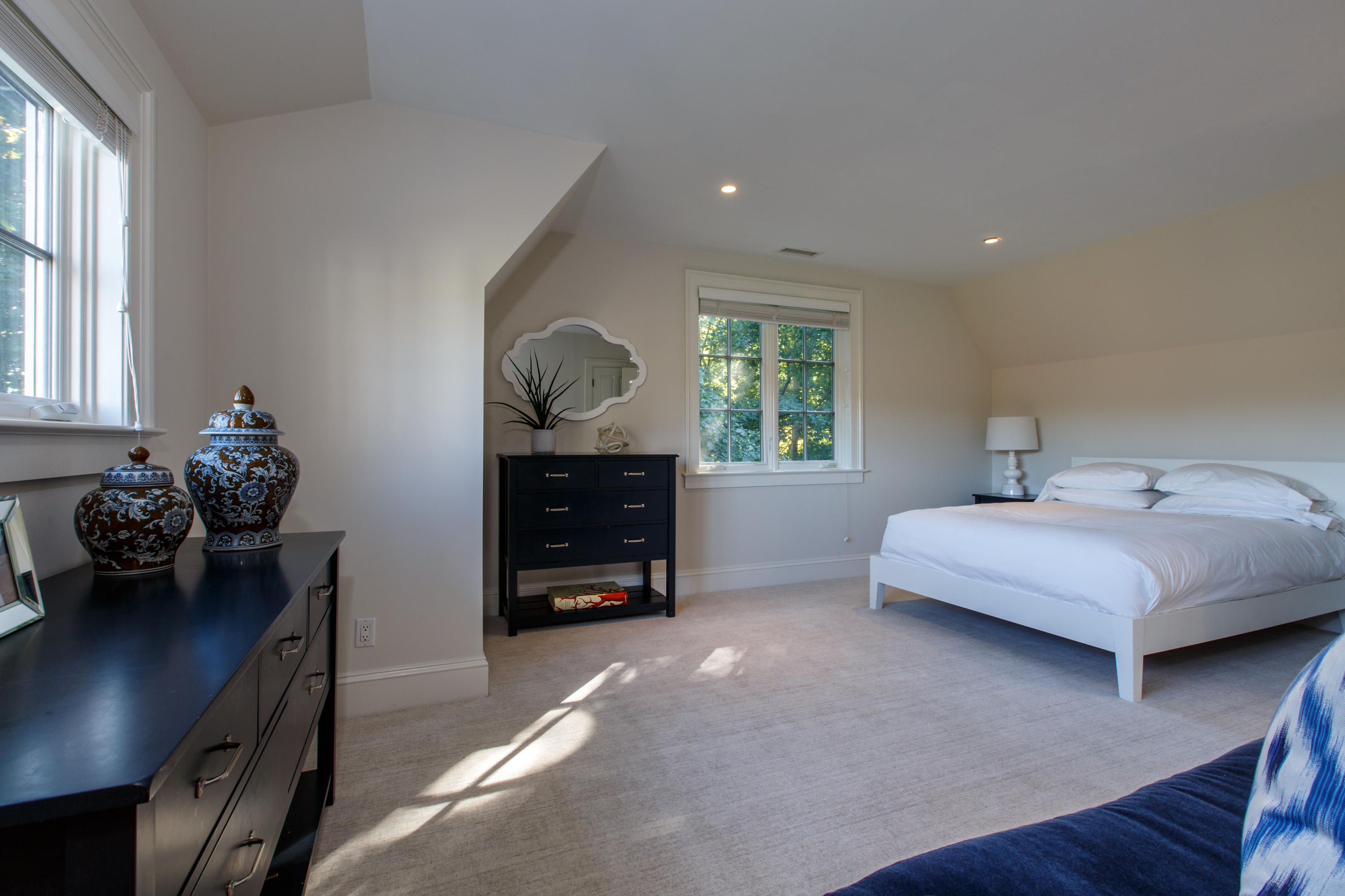 51 Lambert Road New Canaan, CT 06840 - Photo 37 of 62 a living room with furniture and a fireplace