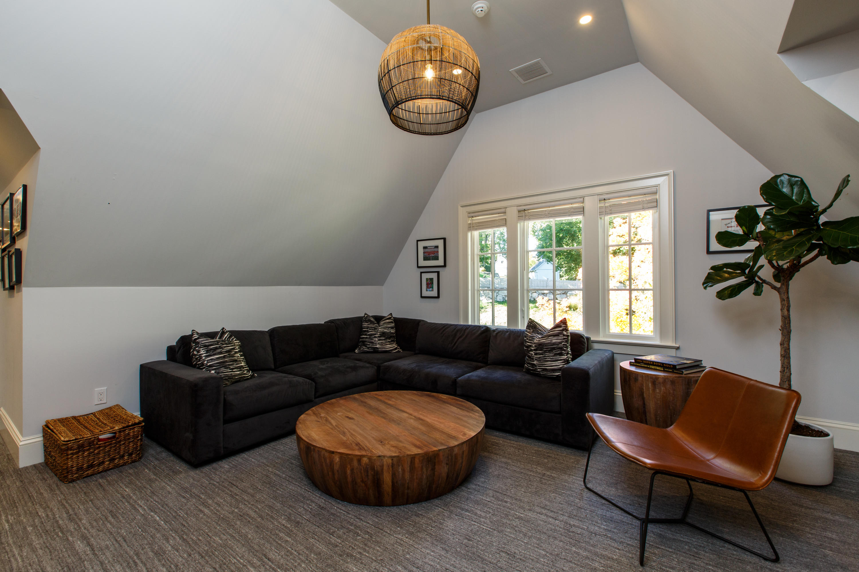 51 Lambert Road New Canaan, CT 06840 - Photo 40 of 62 a living room with furniture and a window