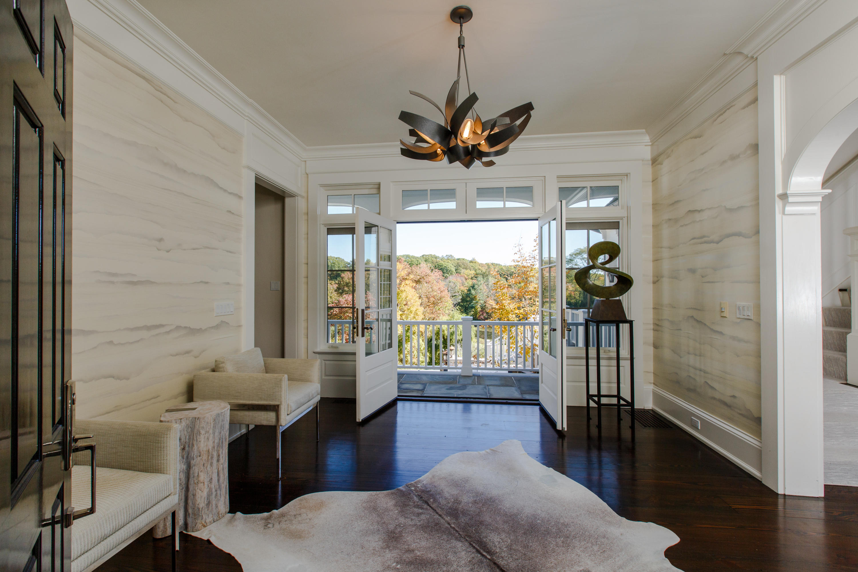 51 Lambert Road New Canaan, CT 06840 - Photo 6 of 62 a living room with furniture and a large window