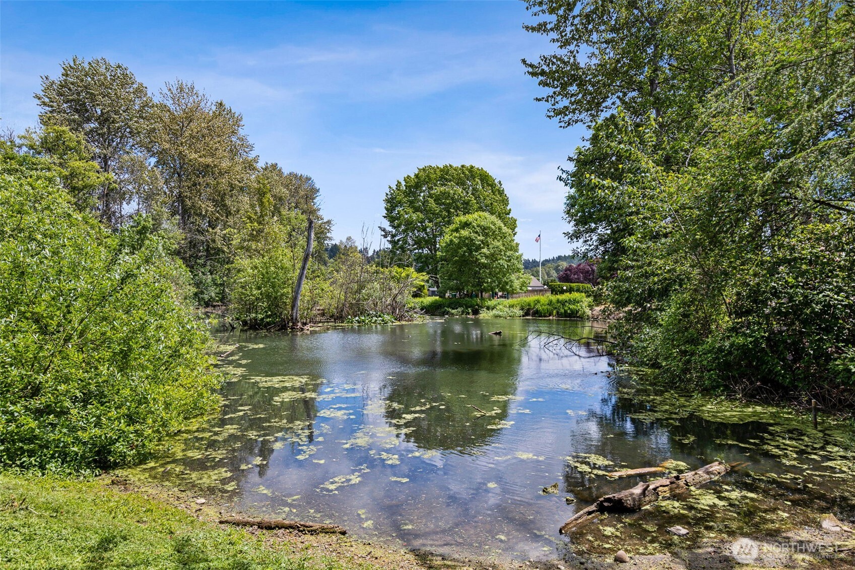 3611 I Street Northeast, Unit 72 Auburn, WA 98002 - Photo 25 of 25 a view of a lake with a yard and mountain view