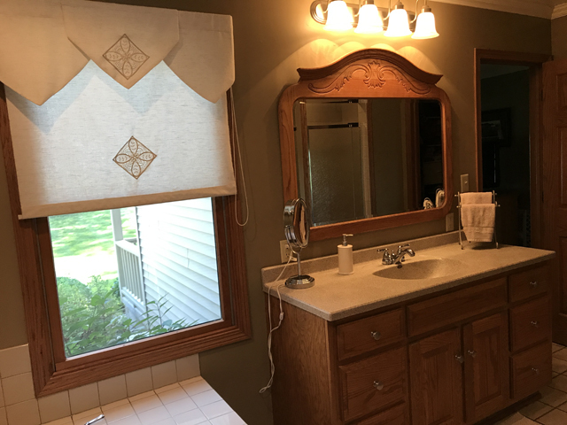 2115 East 875th Road Tonica, IL 61370 - Photo 18 of 41 a bathroom with a sink and a mirror