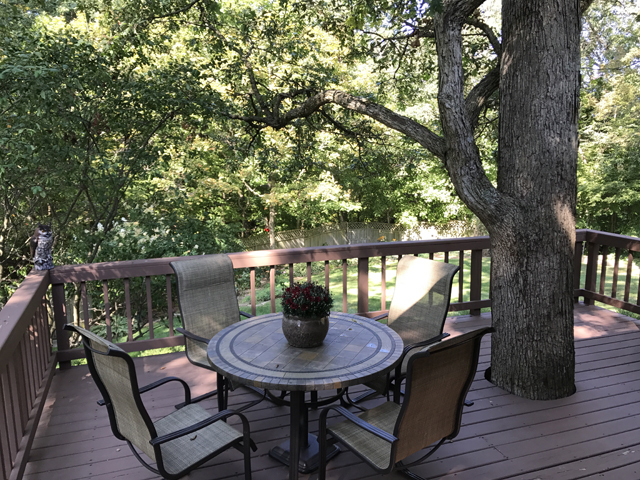 2115 East 875th Road Tonica, IL 61370 - Photo 27 of 41 a view of balcony with table and chairs