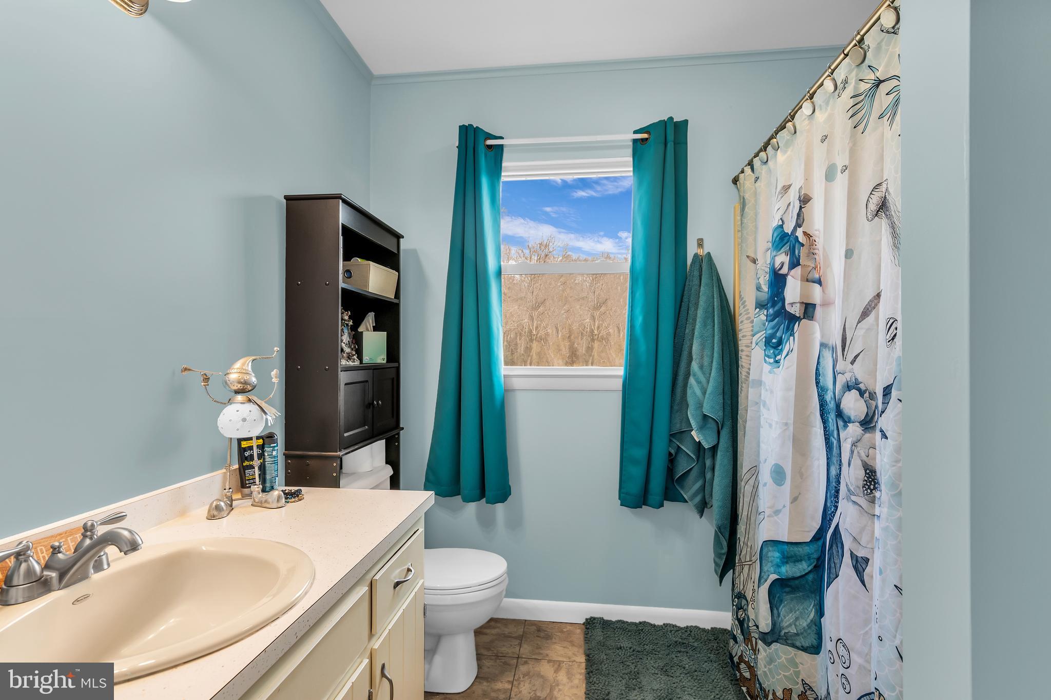 24383 Robins Creek Road Preston, MD 21655 - Photo 20 of 27 a bathroom with a sink and a mirror