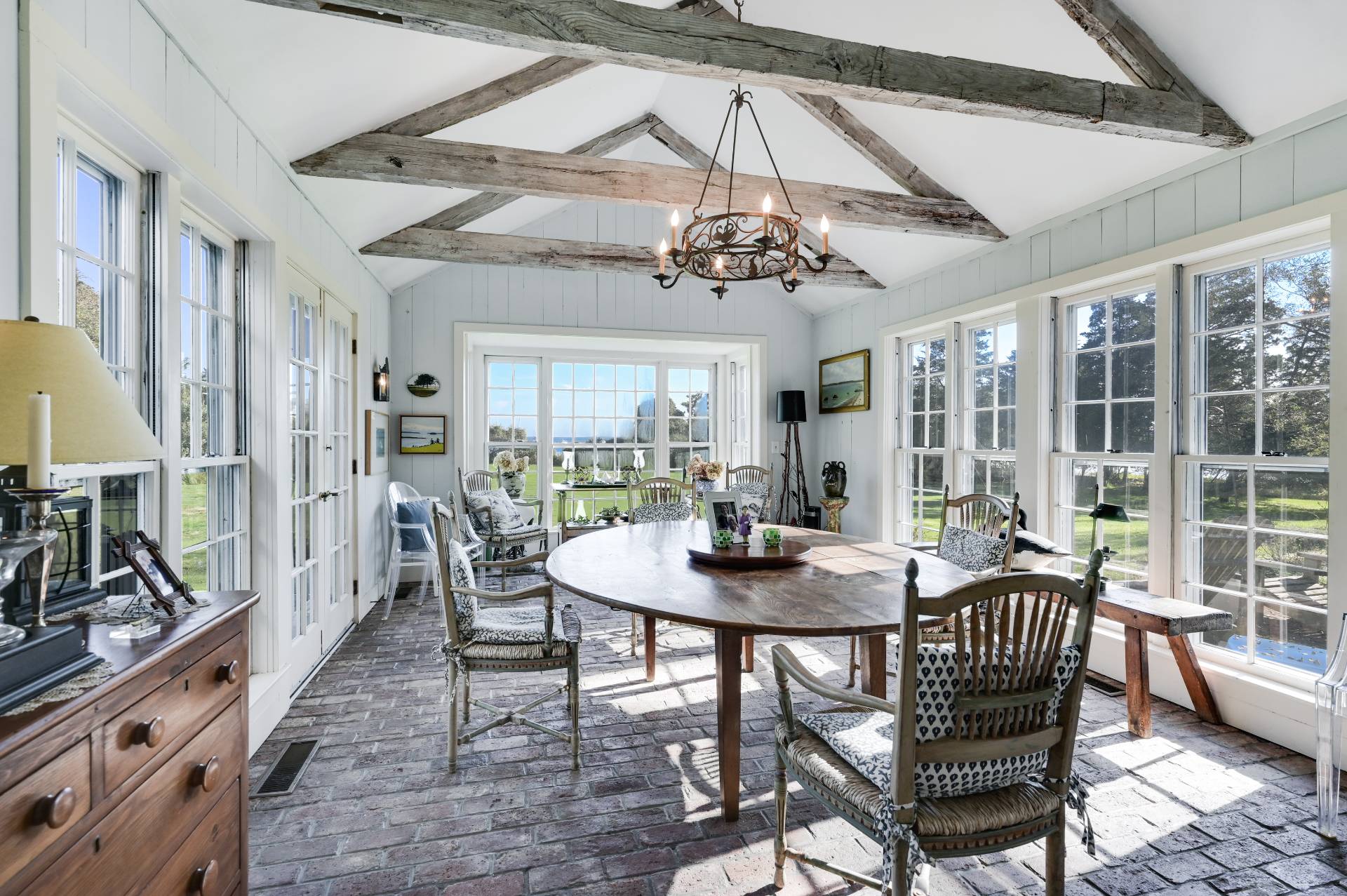 10 Ferry Road Sag Harbor, NY 11963 - Photo 29 of 41 a view of a dining room with furniture window and outside view
