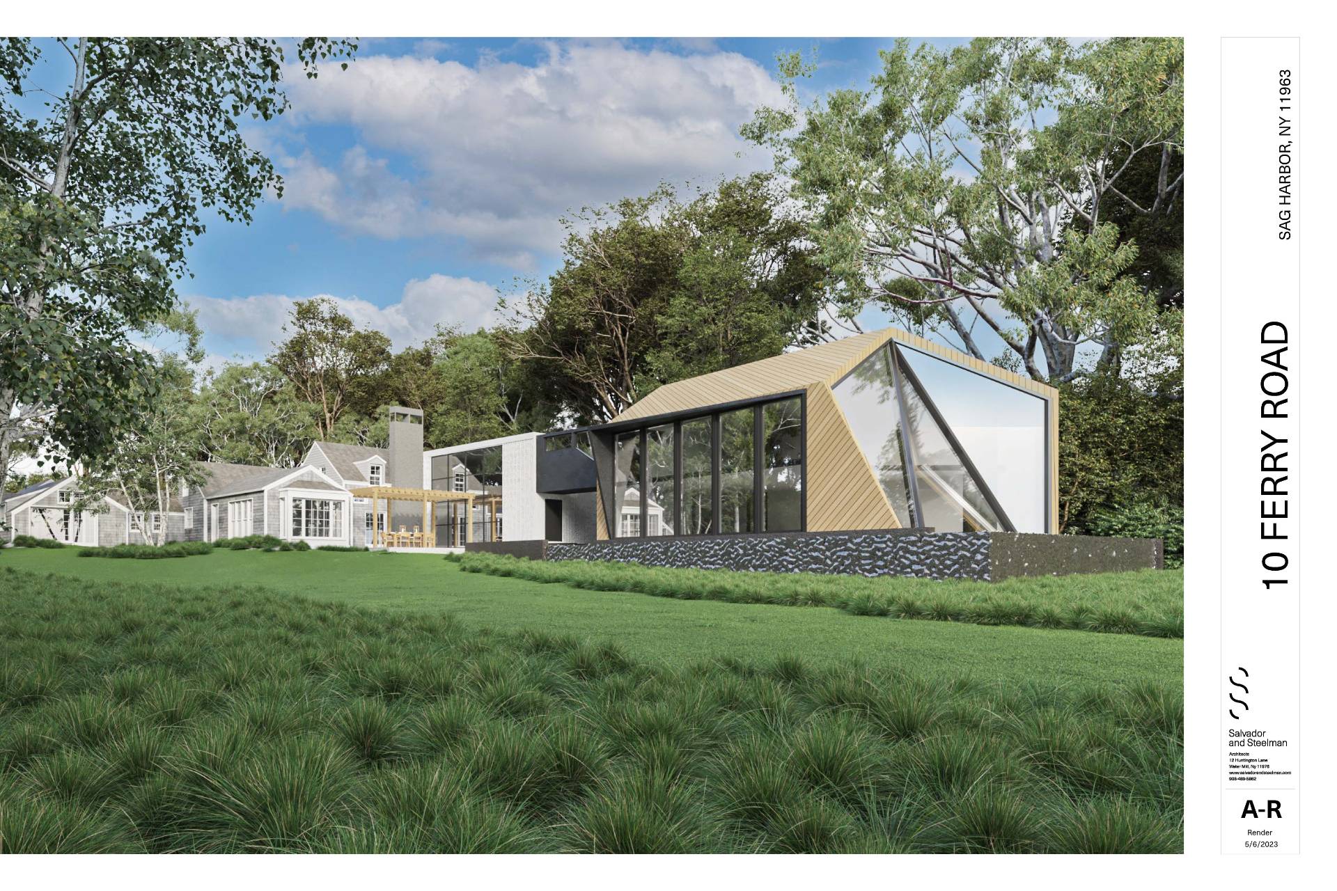 10 Ferry Road Sag Harbor, NY 11963 - Photo 10 of 41 a backyard of a house with table and chairs