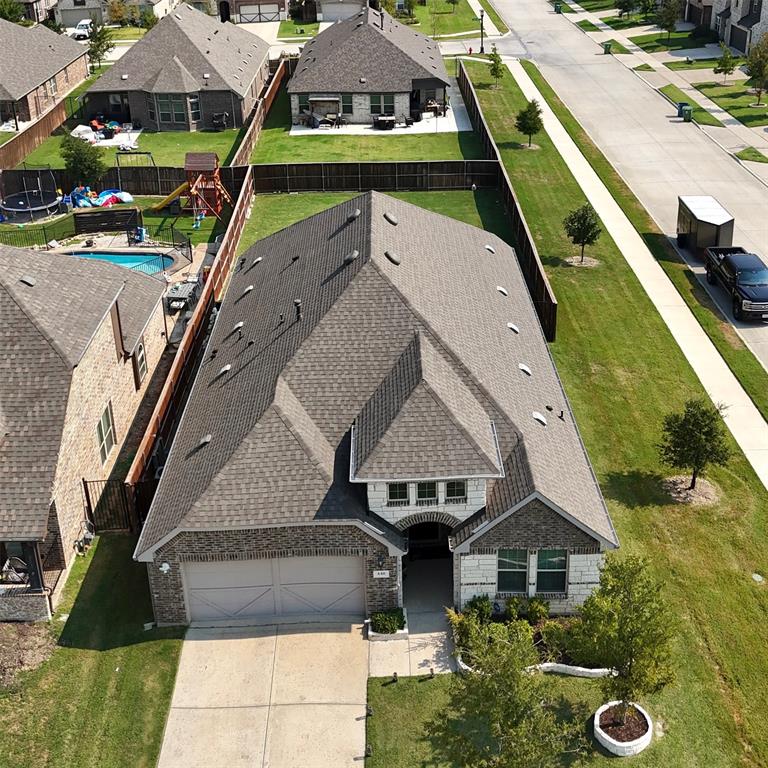 448 LeTara Ranch Drive Haslet, TX 76052 - Photo 29 of 32 a aerial view of a house with a yard