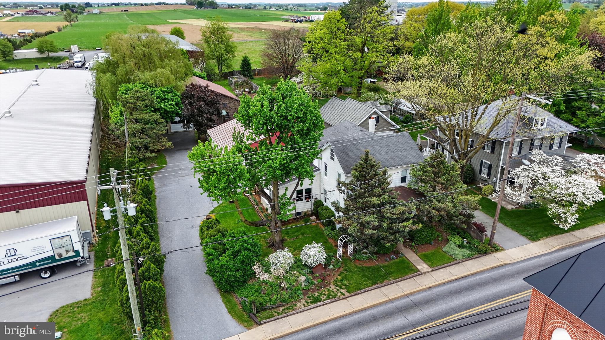 40 Queen Road Intercourse, PA 17529 - Photo 3 of 58 an aerial view of a house with a garden view