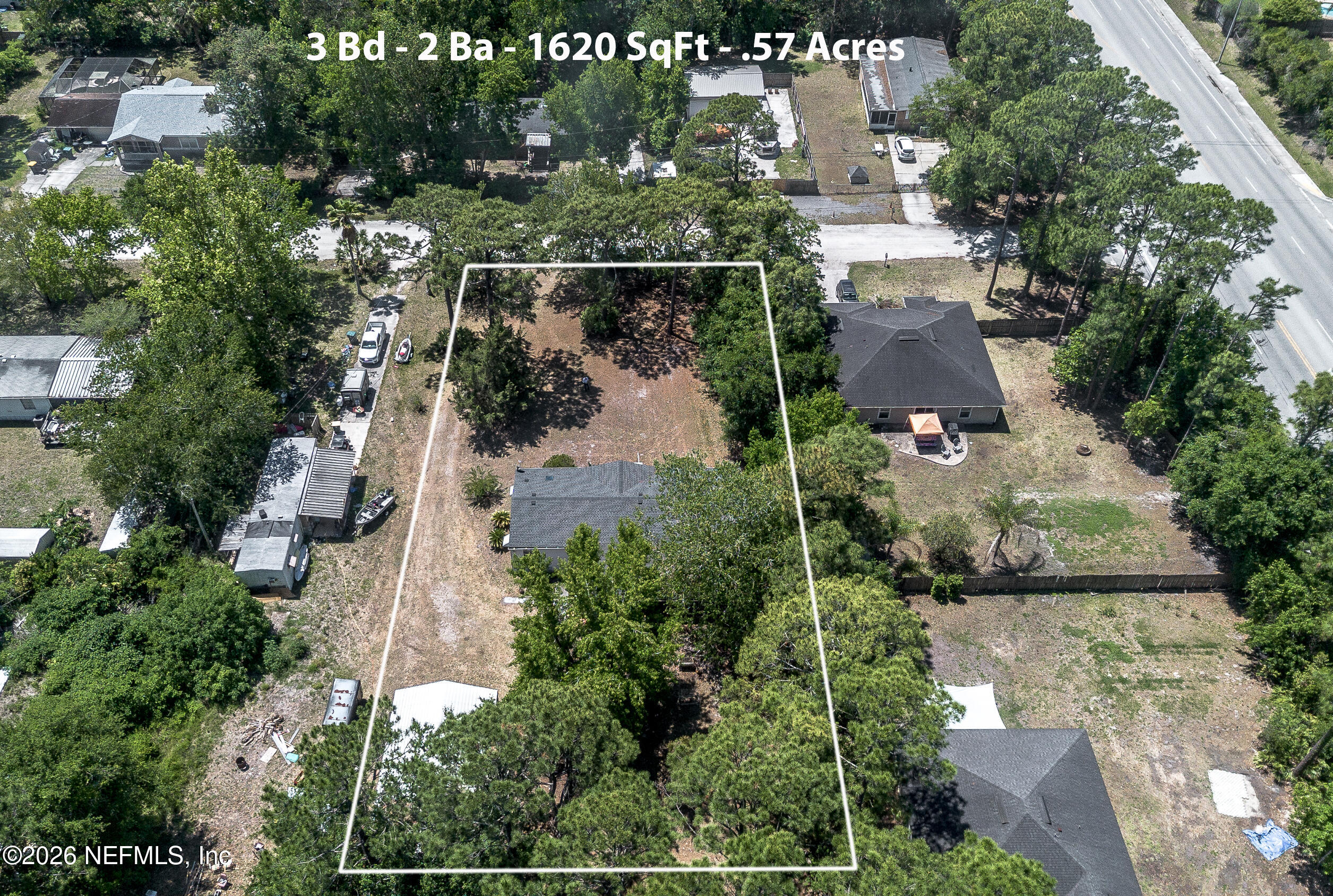 13701 Macapa Road Jacksonville, FL 32224 - Photo 2 of 36 Aerial Lot View