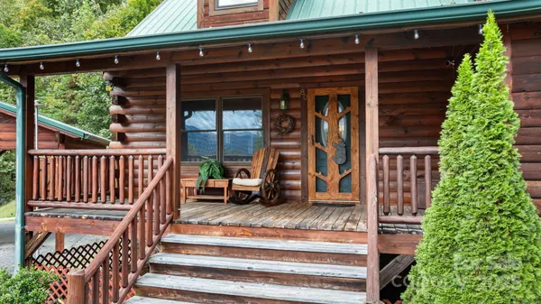 a view of outdoor space and deck