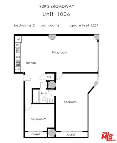 $699,000 | 939 South Broadway, Unit 1006, Los Angeles, CA 90015