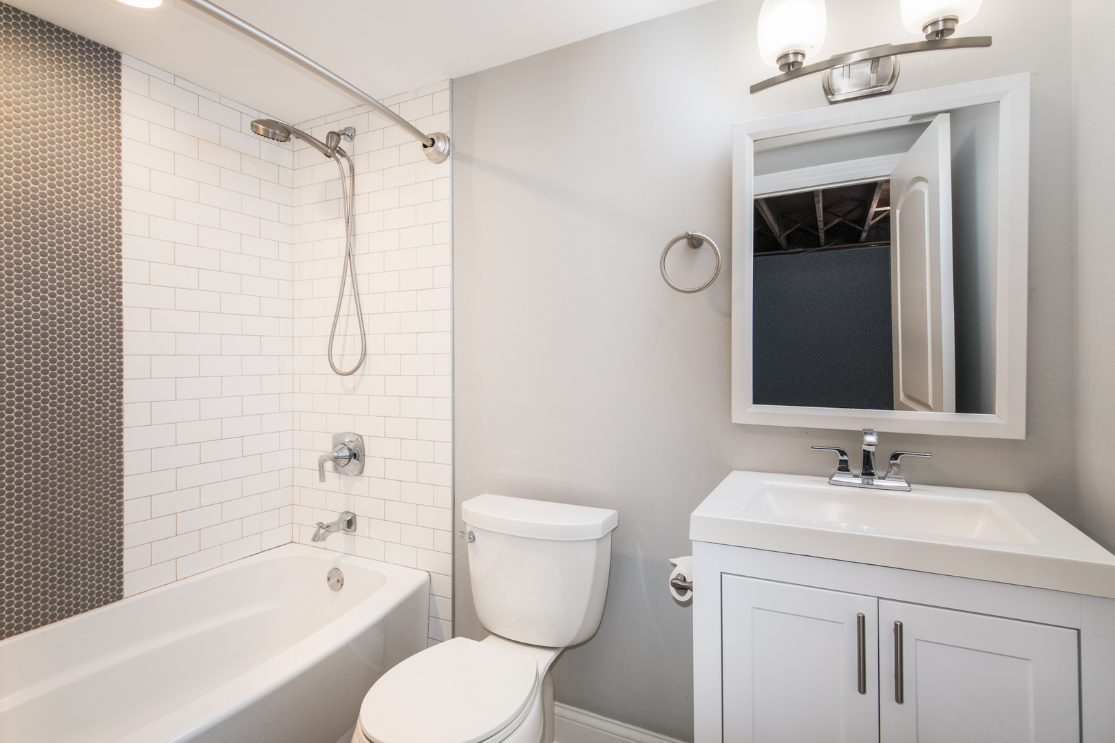 101 North Pine Street Mount Prospect, IL 60056 - Photo 16 of 32 a bathroom with a sink a toilet and shower