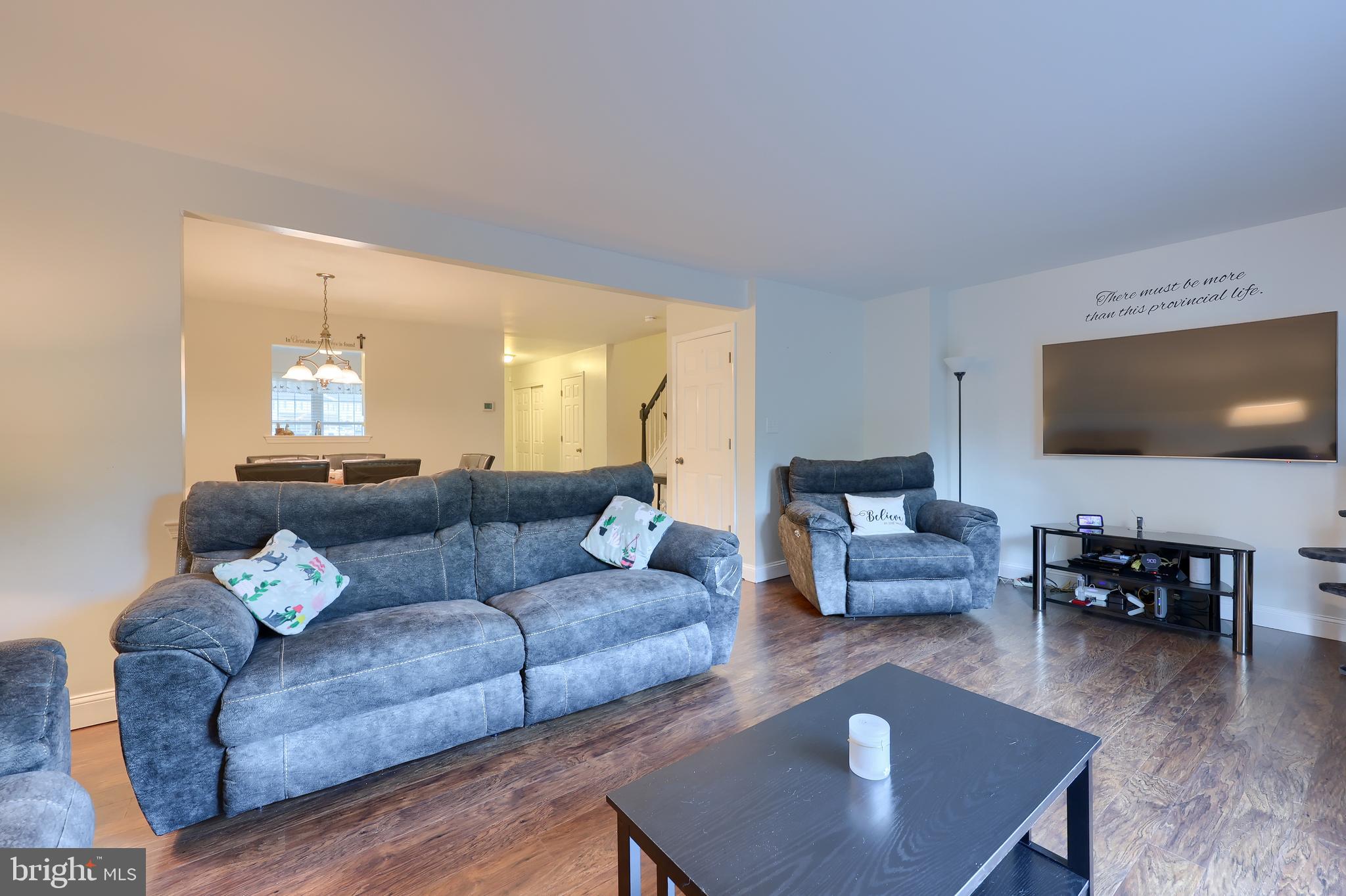 216 Nicole Way Sinking Spring, PA 19608 - Photo 20 of 35 a living room with furniture and a flat screen tv