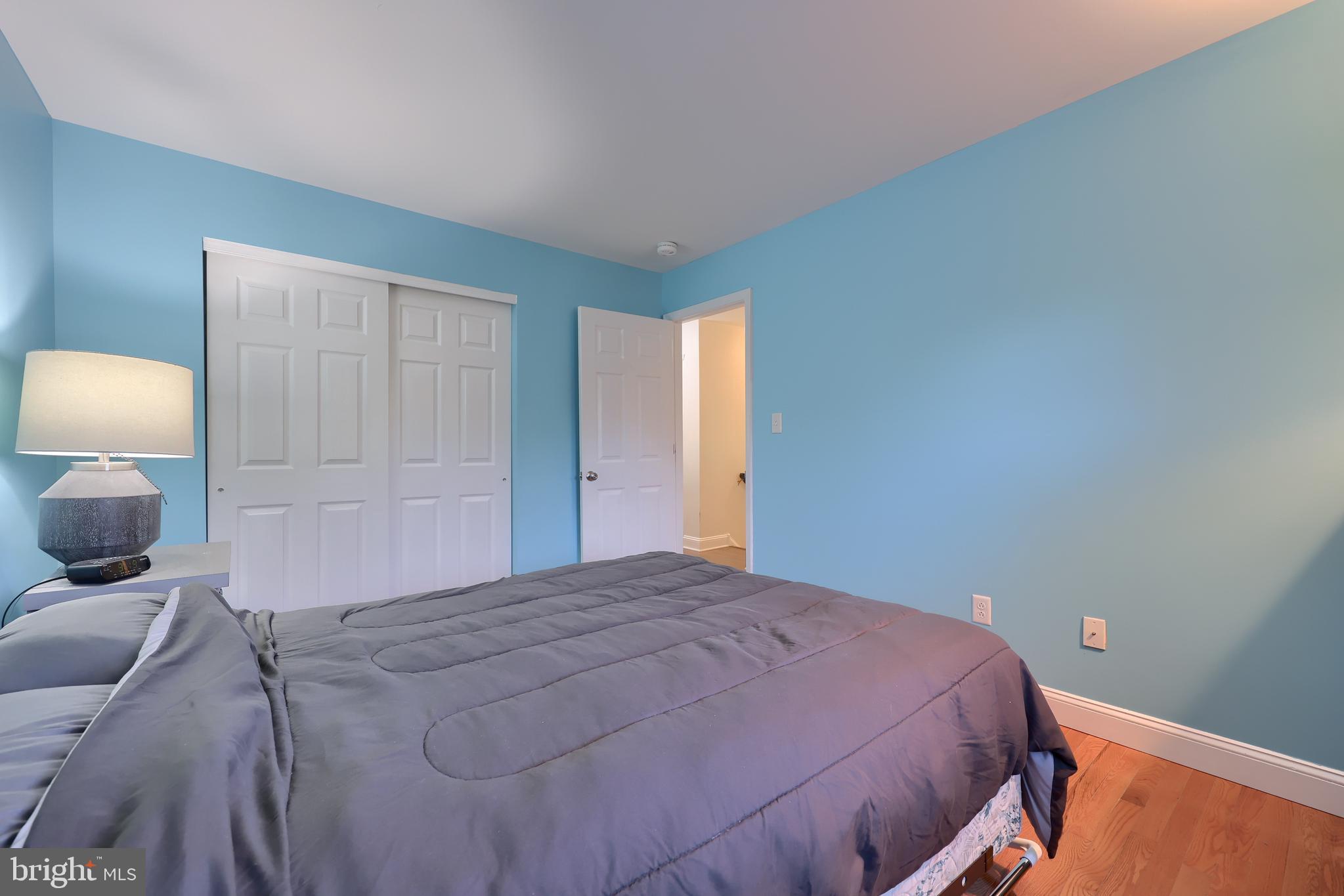 216 Nicole Way Sinking Spring, PA 19608 - Photo 28 of 35 a bedroom with a bed and mirror with lamp