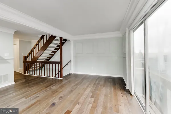 wooden floor in a room