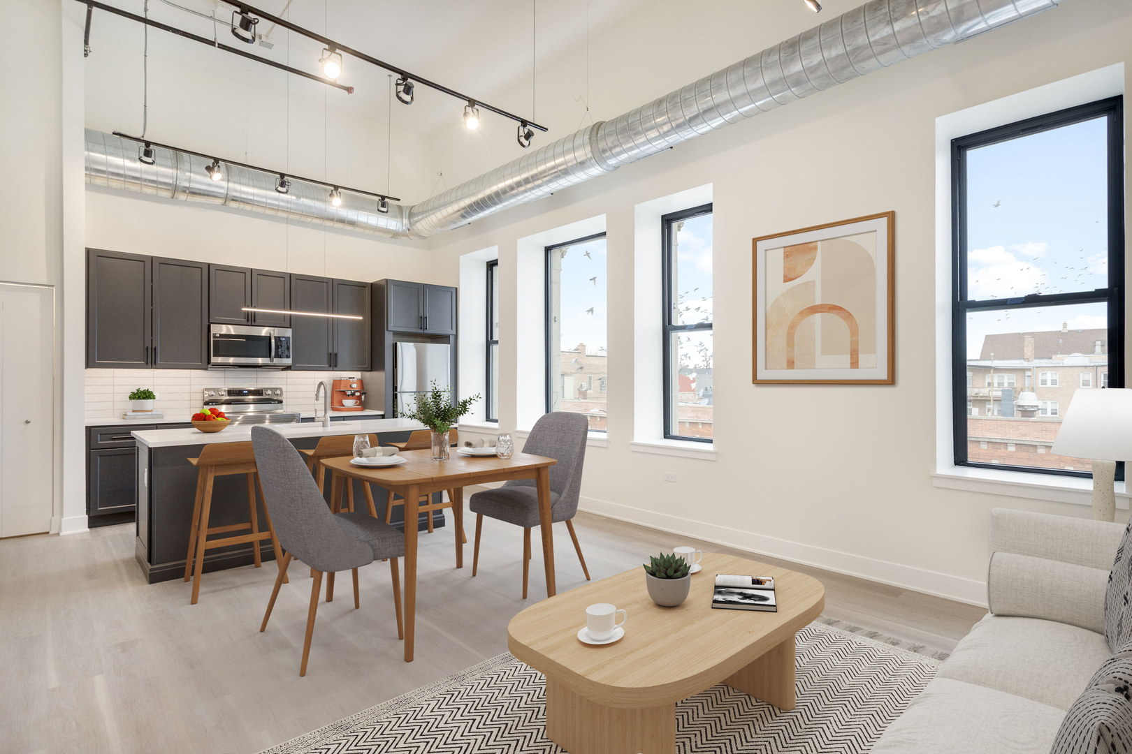 3801 West 26th Street, Unit 301 Chicago, IL 60623 - Photo 1 of 12 a view of a dining room with furniture