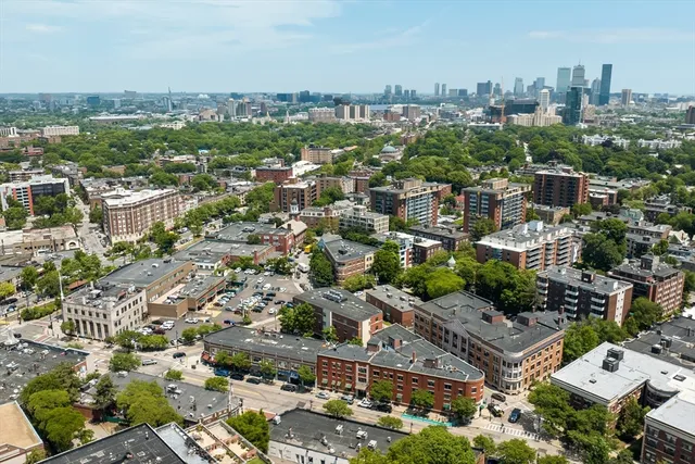 an aerial view of a city