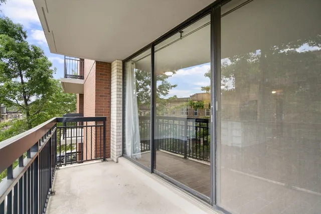 a city view from a balcony