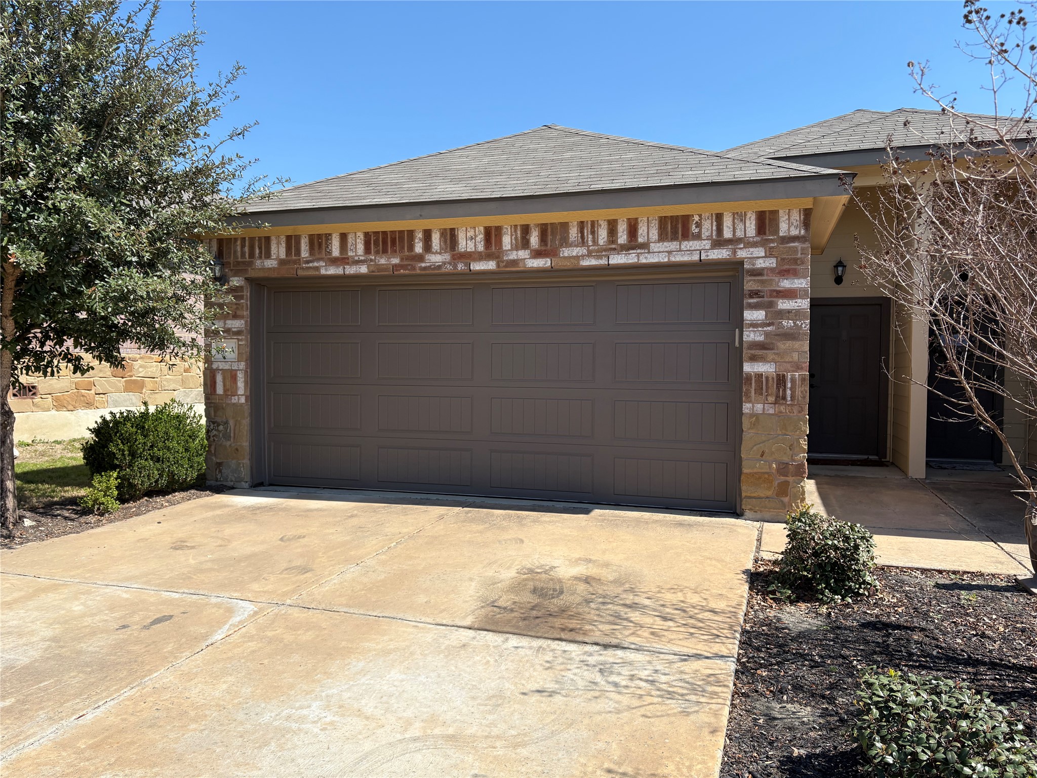 a front view of a building