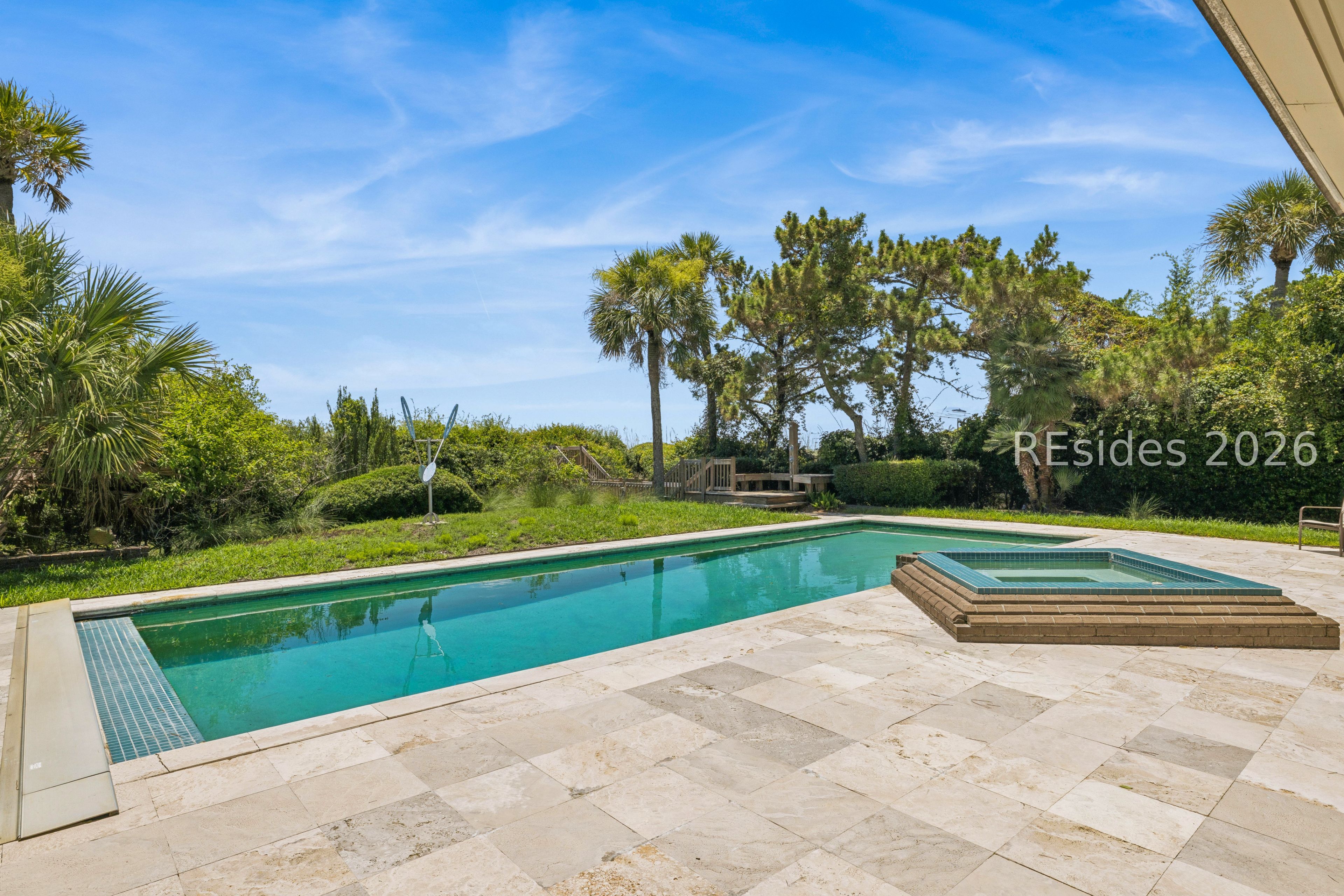 21 Red Cardinal Road Hilton Head Island, SC 29928 - Photo 49 of 54 Pool 40 x 16 feet, raised hot tub