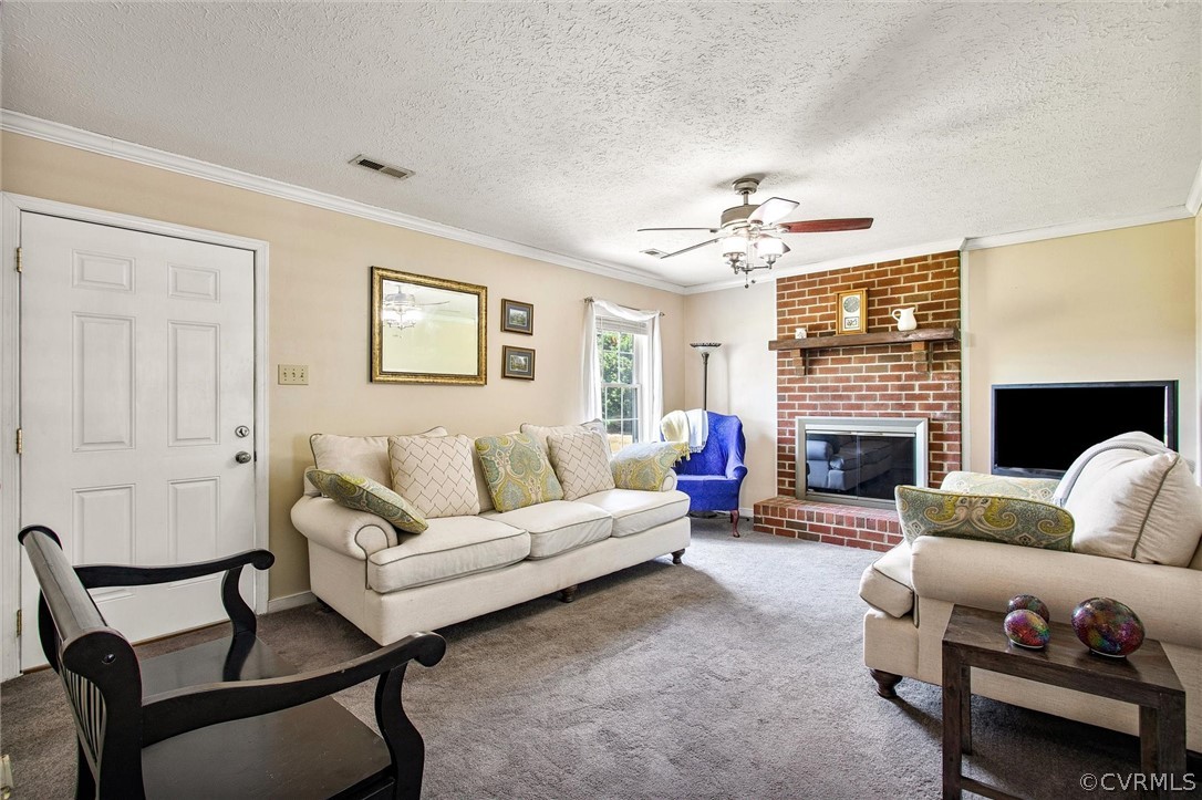 30 Buckner Road Bumpass, VA 23024 - Photo 7 of 25 Living room view to the front door and the brick w