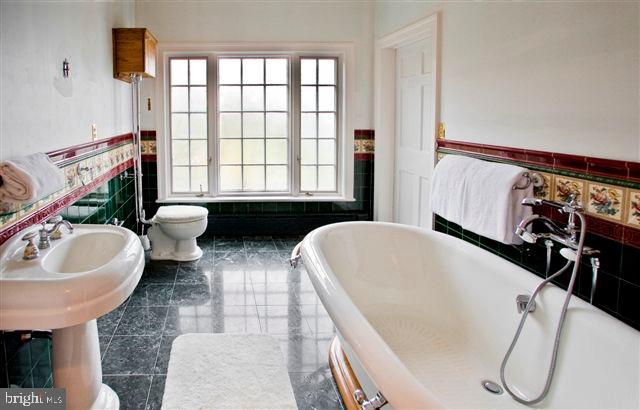 1248 Cherry Grove Road Earleville, MD 21919 - Photo 23 of 41 Guest Bathroom with Marble and Soaking Tub