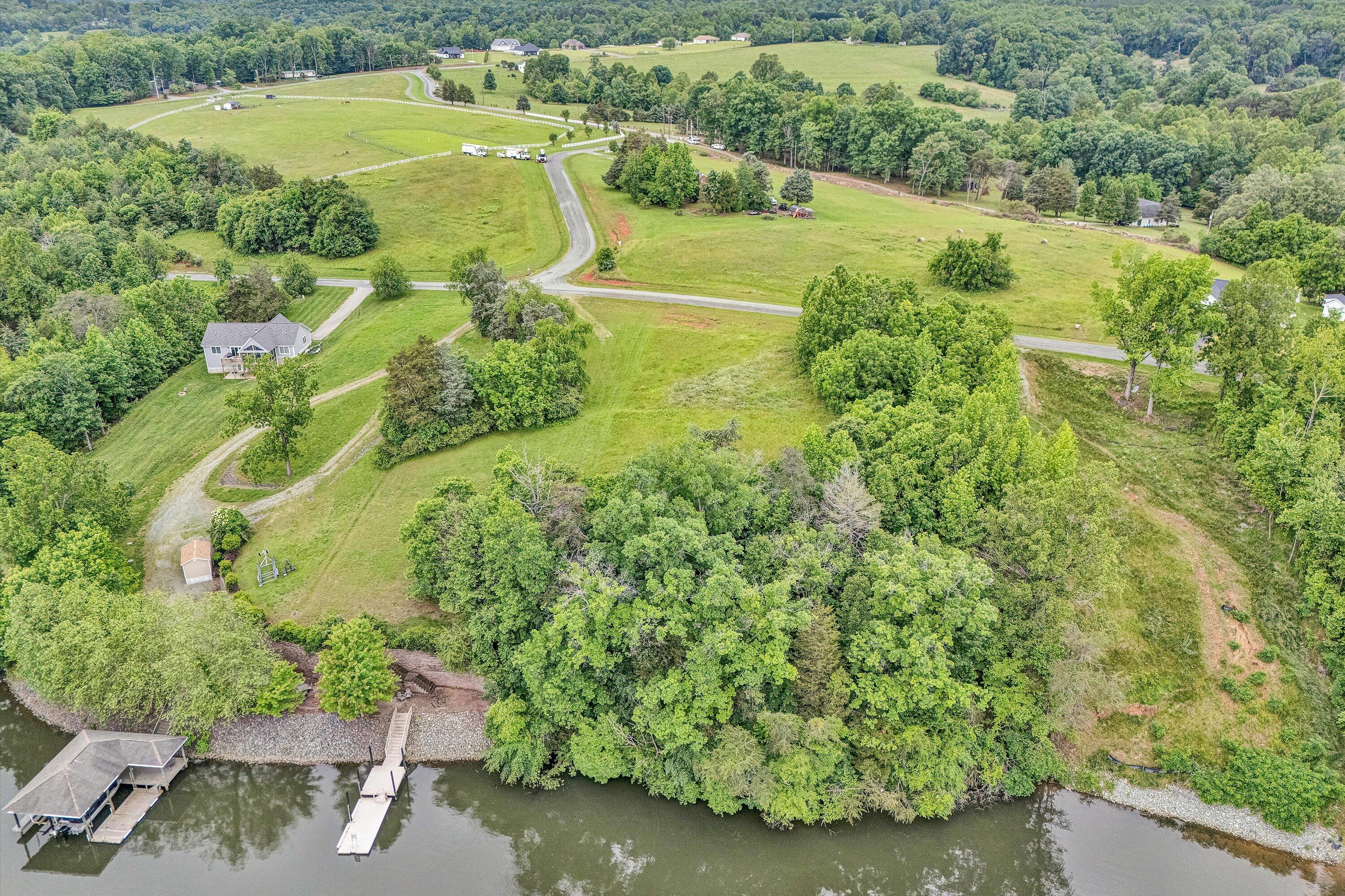 Lot 10 Augusta Way Wirtz, VA 24184 - Photo 5 of 9 an aerial view of a houses with outdoor space and street view