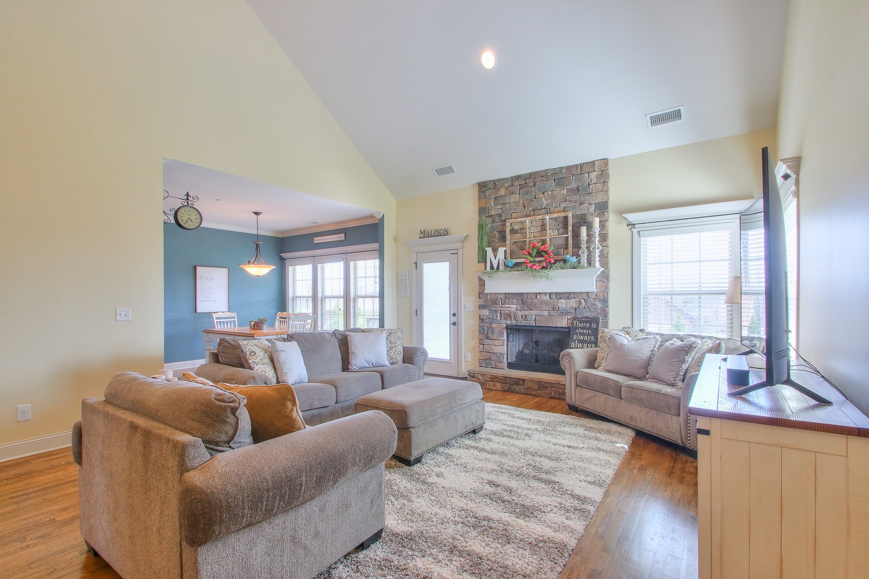 1102 Black Jack Way Murfreesboro, TN 37129 - Photo 16 of 48 a living room with furniture and a fireplace