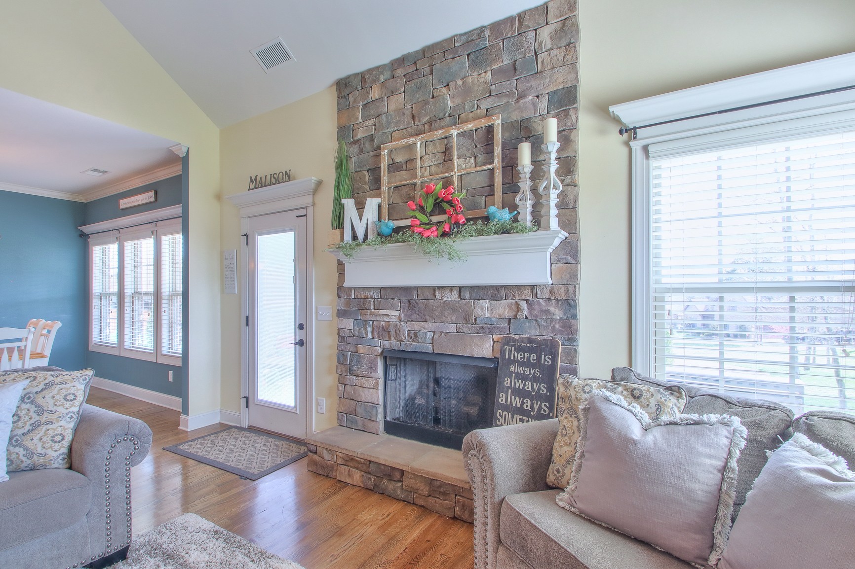 1102 Black Jack Way Murfreesboro, TN 37129 - Photo 17 of 48 a living room with furniture and a fireplace