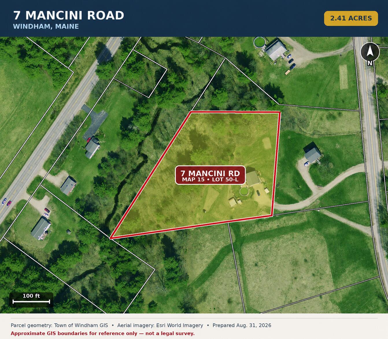 7 Mancini Road Windham, ME 04062 - Photo 2 of 66 7 Mancini Rd Lot Lines