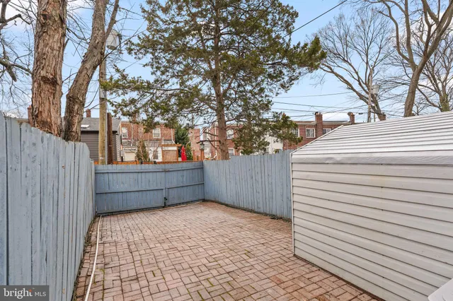 a backyard of a house