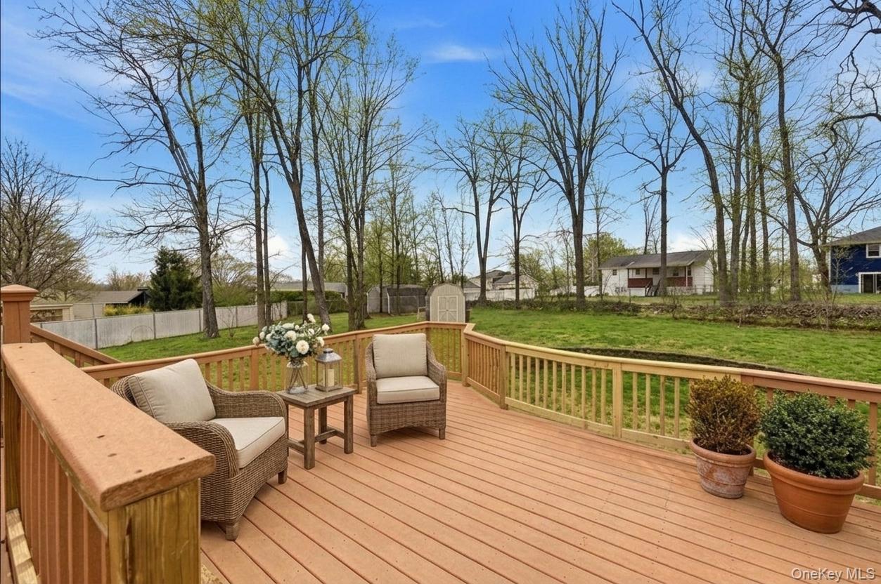 7 Gene Road Middletown, NY 10941 - Photo 37 of 43 Wooden terrace featuring a fenced backyard