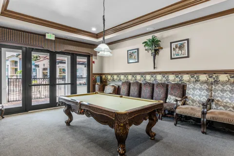 a room with furniture