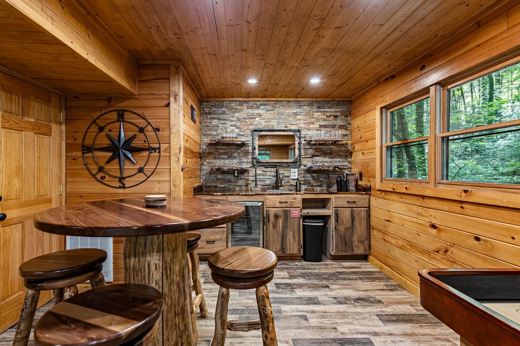 77 Old Covered Bridge Road Cherry Log, GA 30522 - Photo 51 of 96 Game Room with wet bar