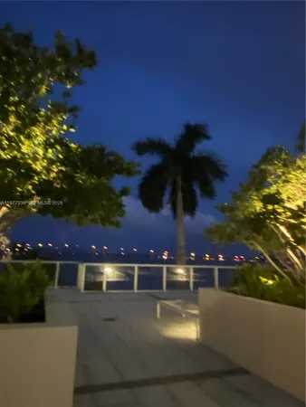 a view of ocean from a balcony